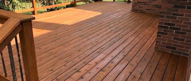 wood deck cleaning staining repair after