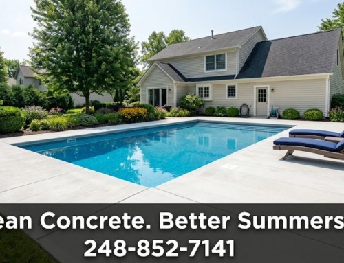 Residential Concrete Cleaning in Utica, Clawson & Sterling Heights MI