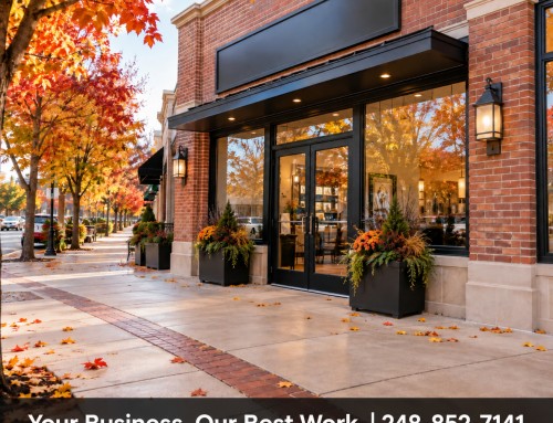 Fall Storefront and Concrete Cleaning in Oakland and Macomb County